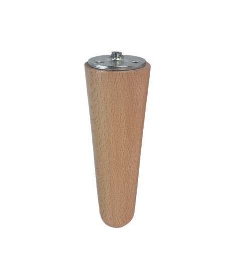 ROVNÁ drevená noha 13 cm s osadením BUK