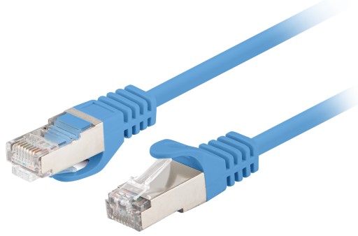 ETHERNET internetový sieťový kábel cat 6 FTP RJ45 0,5m Krútený pár Modrý