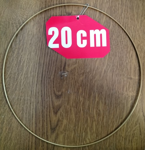ZLATÝ MATNÝ prsteň/ráfik na lapače snov/makramé 20cm