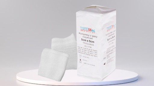 Komprimujte NESTERILNÉ MERAČKY NA OBKLADY 100 KS 5 CM