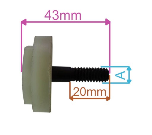 SKRUTKA NA NOŽE M8X1,5X30MM KOSAČKY FAWORYT JV1200