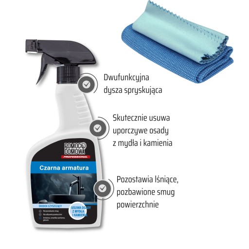 ČIERNE FITTINGY čistič 500ml DOMÁCI POMOC