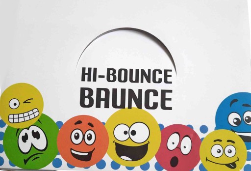 Gumená loptička dobre odráža športovú loptičku BOUNCY BALL 6,5 cm