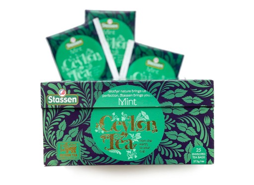 STASSEN Mint Black Tea - Cejlónsky čierny čaj MINT - 25 VRECOV