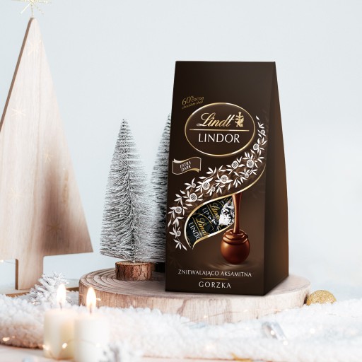 Lindt LINDOR Pralinky pralinky pralinky horká čokoláda 60% kakaa 100g