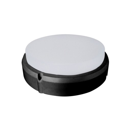 LED stropné svietidlo pre garáž v suteréne LED okrúhle 15W 6000K IP54 čierne