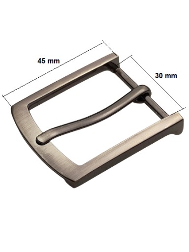Pracka na nohavicovom opasku 3 cm 30 mm tmavý nikel