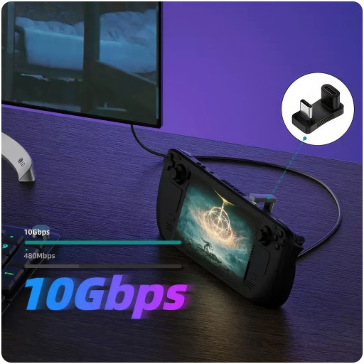 UHLOVÝ ADAPTÉR USB-C KONEKTOR PRE PARNÝ DISK 100W 4K