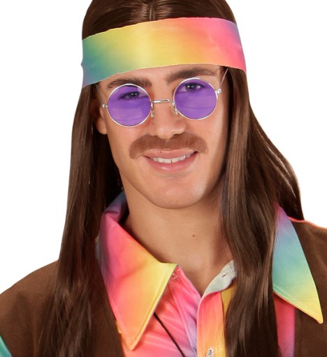 VEĽKÉ MAXI LENONKI FIALOVÉ OKULIARE HIPPIE 70. ROKOV