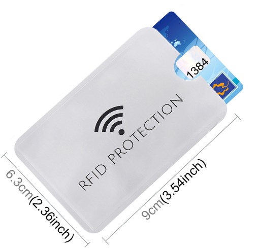 POUZDRO PROTI KRÁDEŽI RFID OCHRANNÉ BLÍZKOSTI KARTY ŠEDÉ