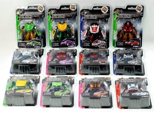 Deformačná hračka robotického auta
