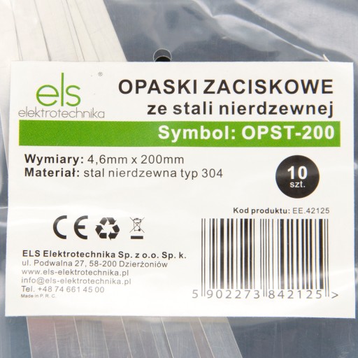 GUĽOVÝ ZÁMEK OCELOVÁ SVORKA 4,6x200 10 ks.