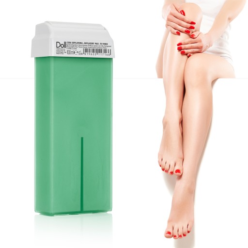 DOLL Xanitalia Depilačný vosk na odstraňovanie chĺpkov v rolke TE VERDE 100 ml