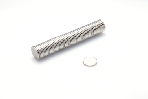 Cylindrický neodymový magnet MW 9,5x1 mm N38 10 ks.