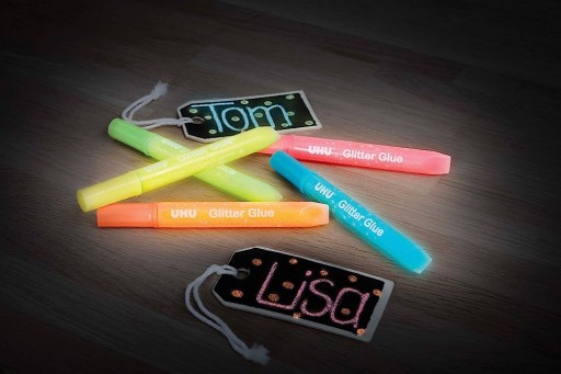 Glitrové lepidlo svietiace v tme, 5 farieb, 10 ml