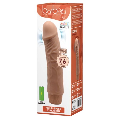 VLNY POTEŠENIA PRÍRODNÝ GÉLOVÝ VIBRÁTOR 19cm