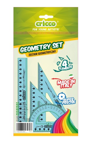 Cricco 4-dielna geometrická sada