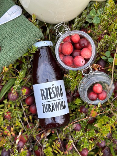 brusnicová šťava 100% brusnica NFC 250ml lisované brusnice pre babku