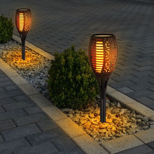 SOLAR LED záhradná lampa, vstavaná baterka, veľká XL