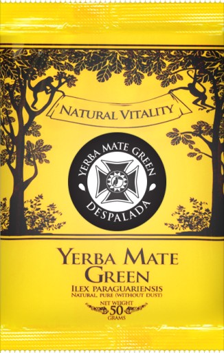 Yerba Mate Zelená DESPALADA bez prísad 50 g