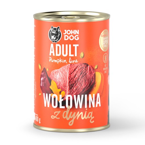 John Dog mokré krmivo tekvica hovädzie tekvica 400g