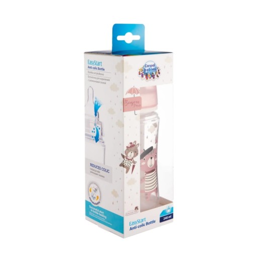 CANPOL Široká antikoliková fľaša 240 ml EasyStart