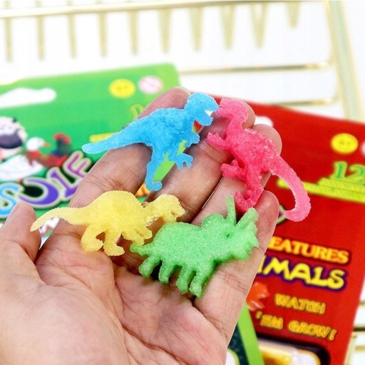 12x MAGICKÉ KAPSULY RASTÚCE VO VODE DINOSAURY ZVIERATÁ HRY V KÚPEĽOCH