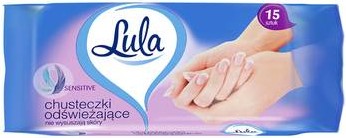 LULA Sensitive Osviežujúce obrúsky 15 ks