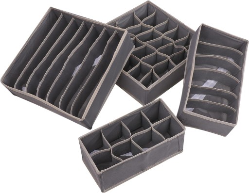 ORGANIZÁTOR NA ZÁSUVKU NA SPÁNKU PONOŽKY DO ŠATNÍKA SADA 4 ks