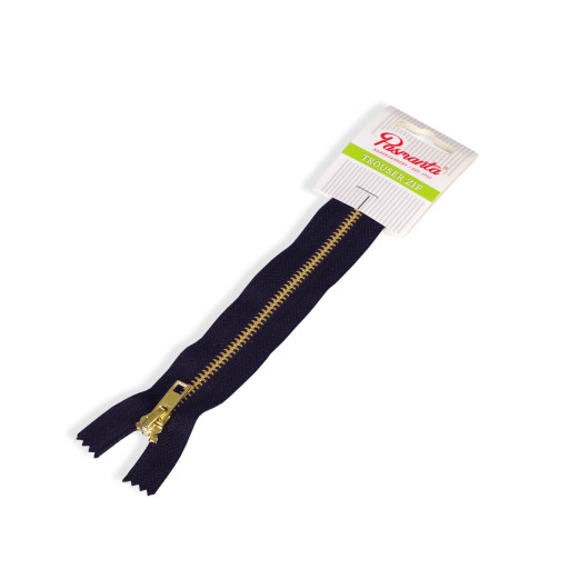 Kovový zips na 18 cm džínsy
