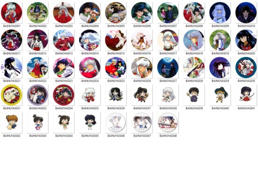 Manga Anime InuYasha Pins VEĽKÝ VÝBER