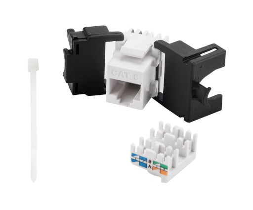 KEYSTONE RJ45 MODUL POČÍTAČ LAN ZÁSUVKA CAT.6 UTP 180° ZDARMA