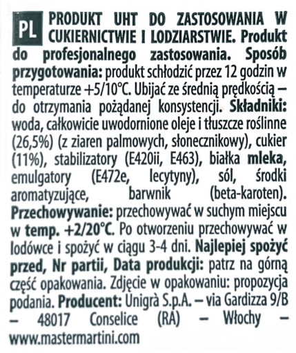 DECOR UP - KRÉM Talianska smotana na šľahanie 1L