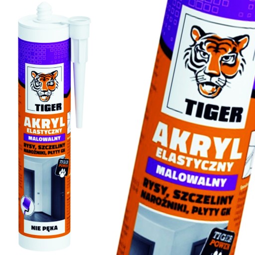 Flexibilný pretierateľný akryl Tiger white 280 ml