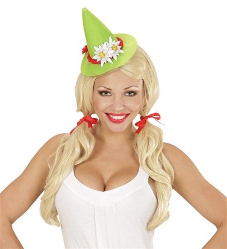 BAVORSKÝ MINI KLOBÚK OKTOBERFEST, ZELENÝ