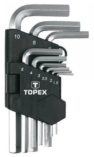 TOPEX 35D955 SADA ŠESTIHRANNÝCH KĽÚČOV 1,5 - 10