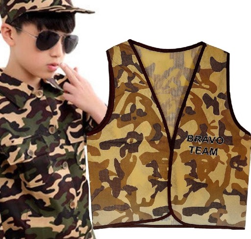 CAMO VESTA PRE DETI JEDNORÁZOVÝ KROJ