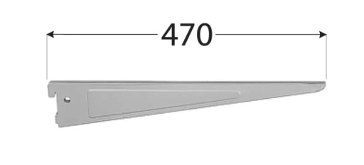 DVOJITÁ PODPORA AWSD 470MM GREY INTEGRI DOMAX