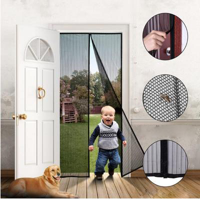 SIEŤKA NA DVERE balkónové okno balkónové S MAGNETMI 210x100 magnetický