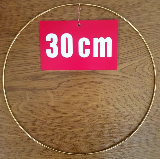 ZLATÝ prsteň/ráfik pre lapače snov a makramé 30 cm