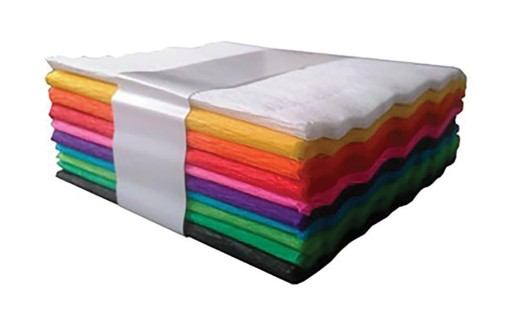 10-farebný hodvábny papier, interprint kocka