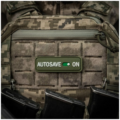 Nášivka Autosave PVC Olive M-Tac emblém