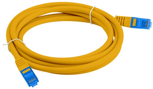Ethernetový internetový kábel Twisted RJ45 LAN Cat 6A SFTP 0,25m oranžový