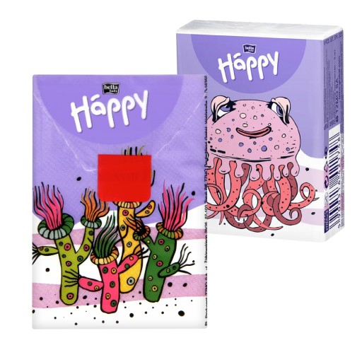 Bella Happy Jemné hygienické obrúsky pre deti, 3-vrstvové balenie