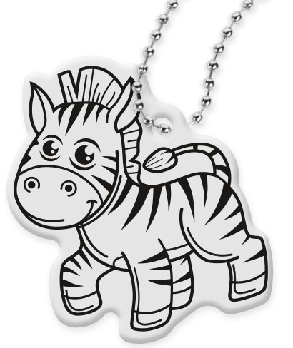 PRÍvesok na kľúče REFLEXNÝ GADGET ZEBRA PRÍvesok
