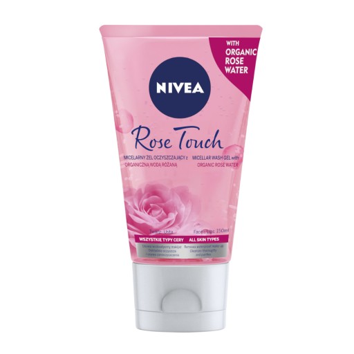 NIVEA Ružový dotykový micelárny čistiaci gél s ružovou vodou hydratačný 150 ml