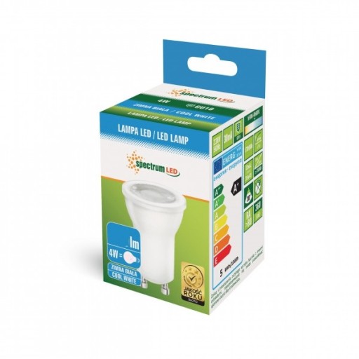 LED ŽIAROVKA MR11 230V 4W = 35W GU10 35mm STUDENÁ