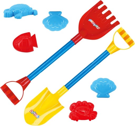 SET LOPATY NA PIESOK 55cm + FORMY RABBES 2105