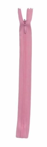 Pevný vnútorný zips 133 ružový 20 cm