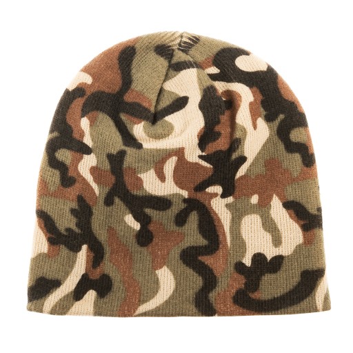 Teplá maskáčová zimná čiapka Mil-Tec Watch Cap Beanie - Woodland